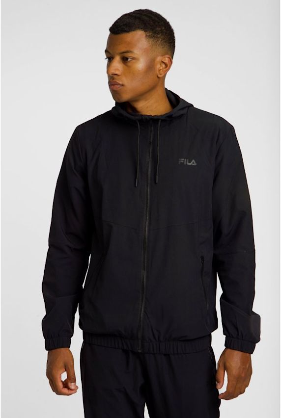 FILA Odense Regular Windrunner Herren Trainingsjacke Schwarz 42884 1
