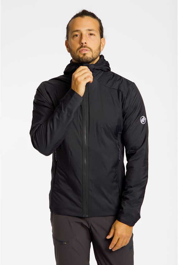 MAMMUT Rime Light Hybrid Hooded midlayer hommes Noir 43516 1