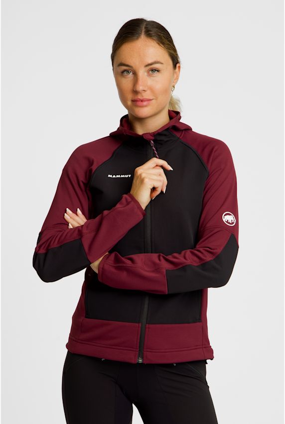 MAMMUT Massone Hooded midlayer donna Rosso 43541 1