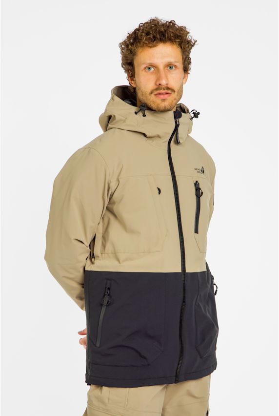 BEACH MOUNTAIN Herren Snowboardjacke Beige 43619 1