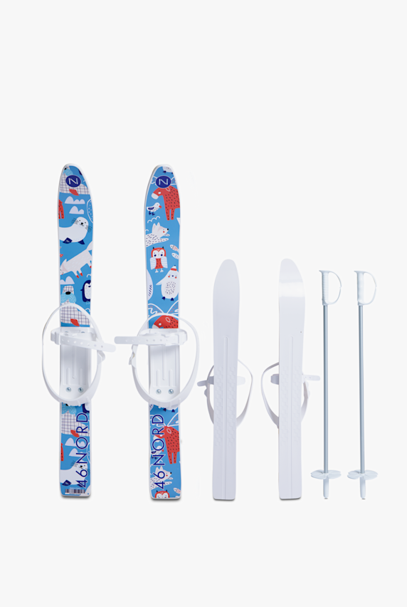 ALBRIGHT ski + bâton de ski enfants 26/27 Bleu 43650 1