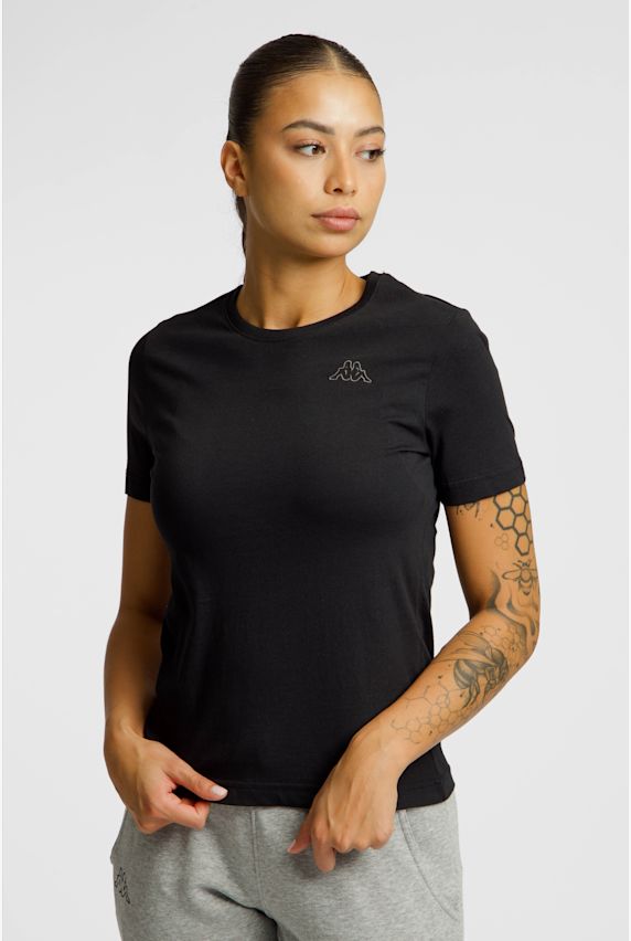 Kappa Sylvie Logo t-shirt donna Nero 43720 1