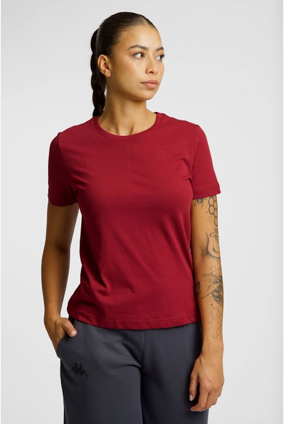 Kappa Sylvie Logo t-shirt donna Rosso 43721 1