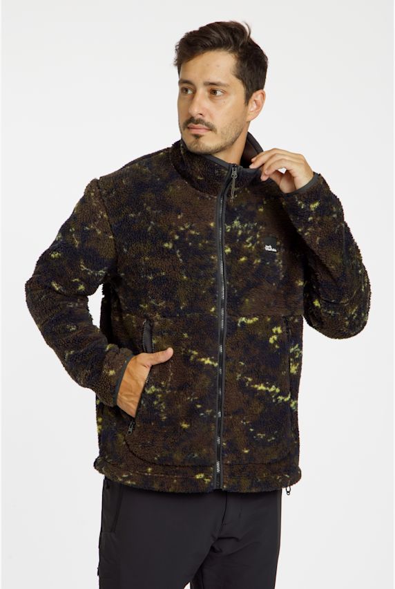 Jack Wolfskin Stone Lite Allover Print midlayer uomo Marrone 43786 1