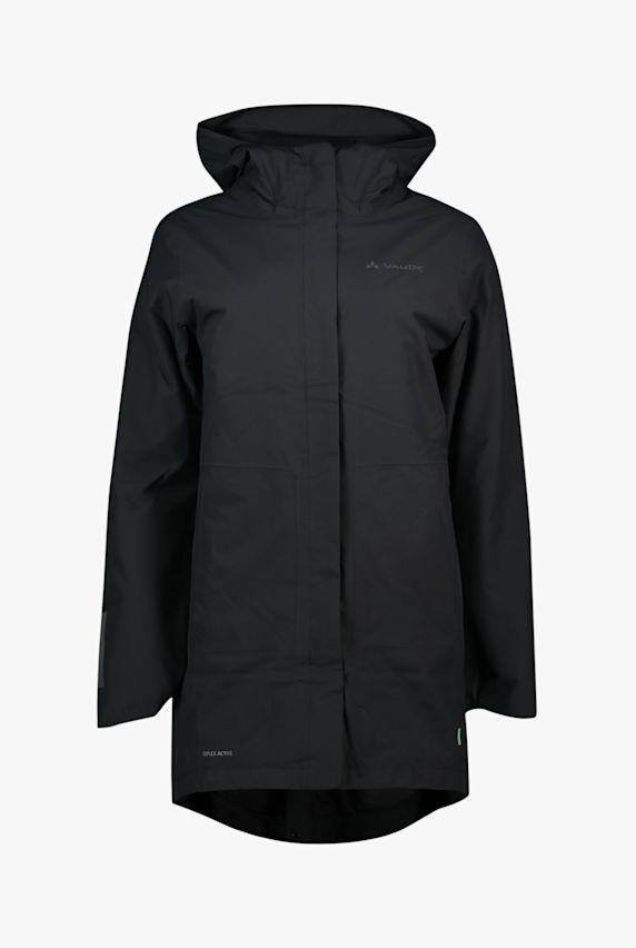 VAUDE Cyclist Padded II parka donna Nero 44830 1