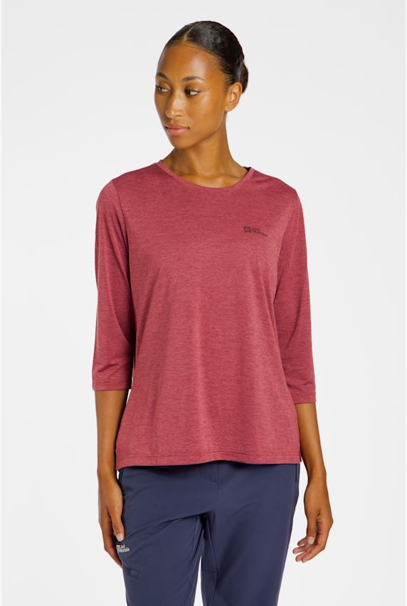 Jack Wolfskin Crosstrail sleeve 3/4 donna Viola 45309 1