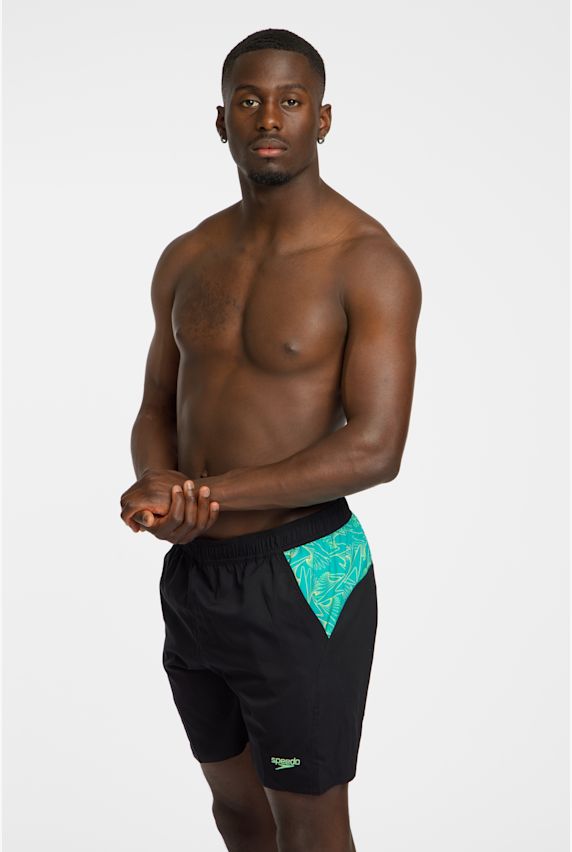speedo Xpress Lite Panel 16" Herren Badeshort Grün 44249 1