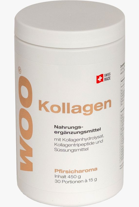 WOO Pfirsich 450 g collagene integratori alimentari Bianco 44500 1