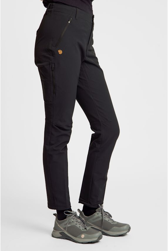 Fjällräven Abisko Winter Stretch Damen Wanderhosen Schwarz 44574 1
