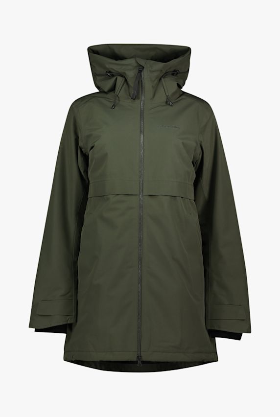 Didriksons Helle cappotto outdoor donna Verde 44613 1