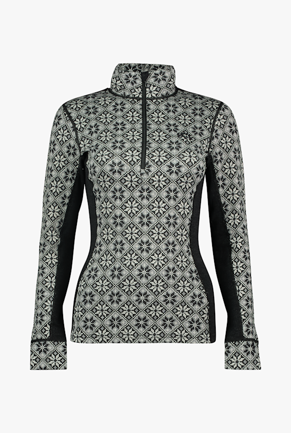 Kari Traa Rose Merino Half-Zip Damen Thermo Longsleeve Schwarz 44789 1