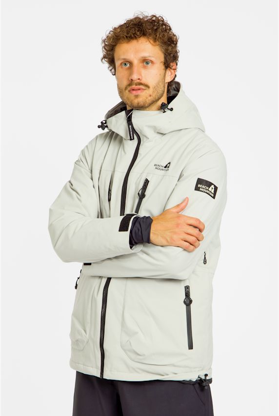 BEACH MOUNTAIN giacca da snowboard uomo Grigio 44952 1