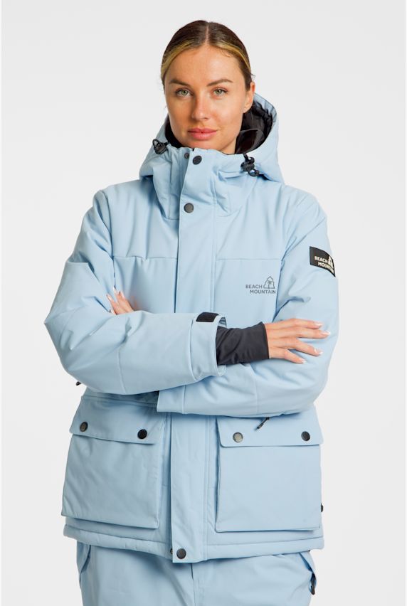 BEACH MOUNTAIN Damen Snowboardjacke Blau 44955 1