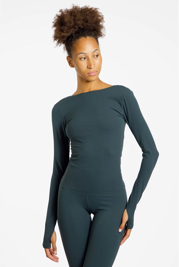 Nike Zenvy Dri-FIT Damen Longsleeve Grün 46343 1