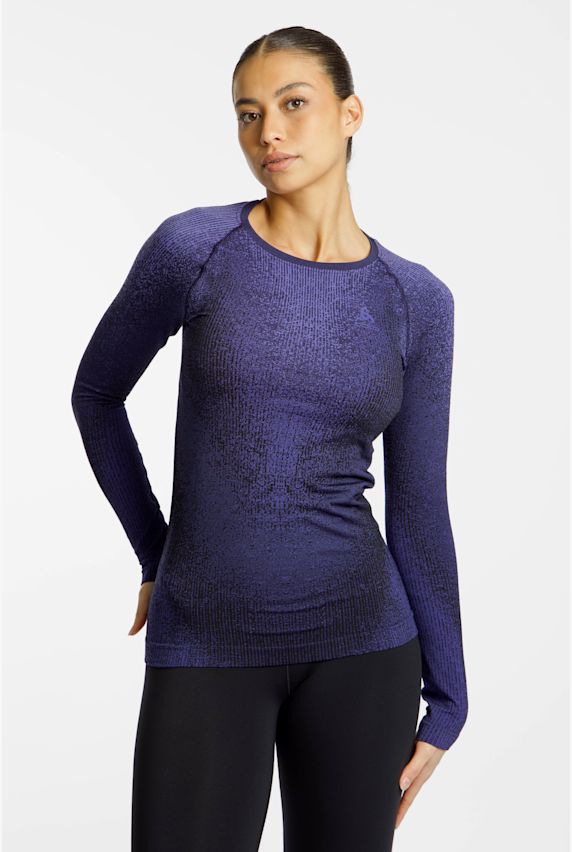 Odlo Performance Blackcomb Warm Damen Thermo Longsleeve Blau 45057 1