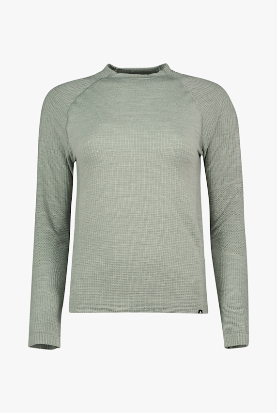 Odlo Seamless Performance Wool Damen Thermo Longsleeve Grün 45047 1