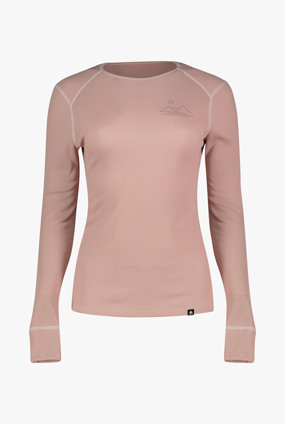 Odlo Active Warm Special Mountain Print manche longue thermique femmes Pink 45113 1