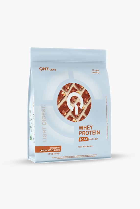 QNT Light Digest Whey Hazelnut Chocolate 500 g Proteinpulver Braun 45368 1