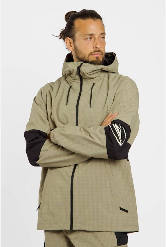 Quiksilver High in the Hood veste de ski/snowboard hommes Beige 45407 1