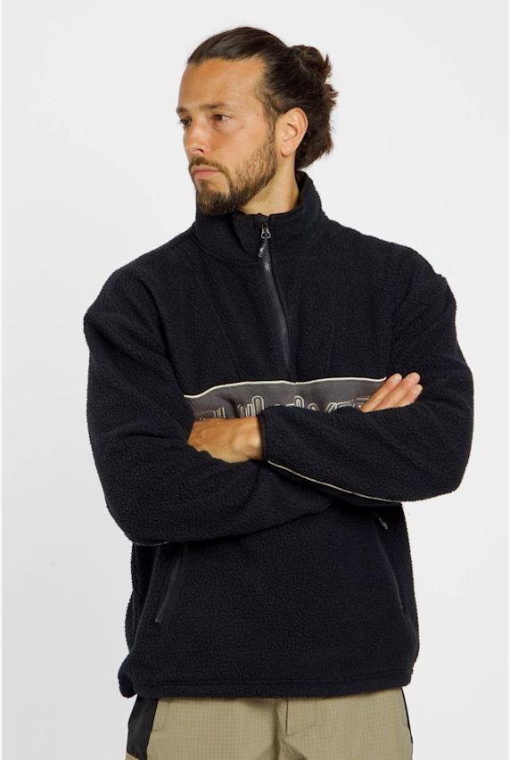 Quiksilver Omni Sherpa Half-Zip midlayer hommes Noir 45404 1