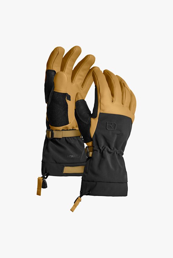 Ortovox Merino Freeride Glove guanta da ski uomo Marrone 45883 1