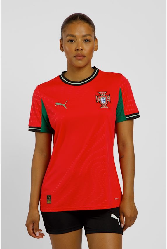 PUMA Portugal Home Replica Damen Fussballtrikot Frauen EM 2025 Rot 45597 1