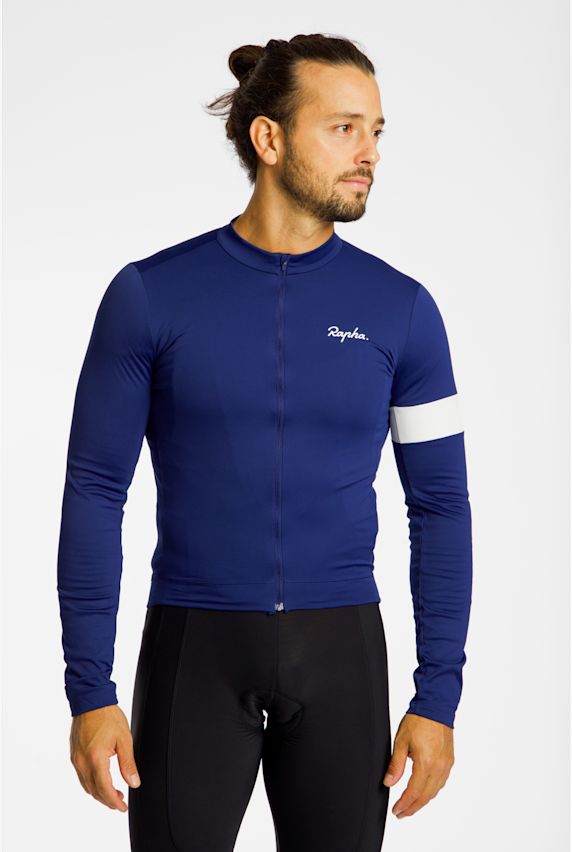Rapha Core Thermal LS Herren Biketrikot Blau 45847 1