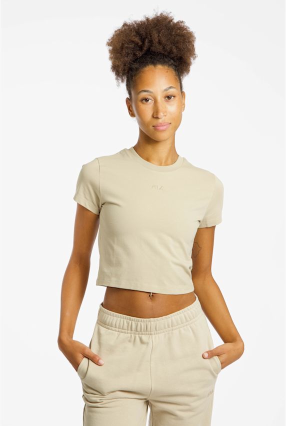 FILA Osaka Cropped t-shirt femmes Beige 46207 1