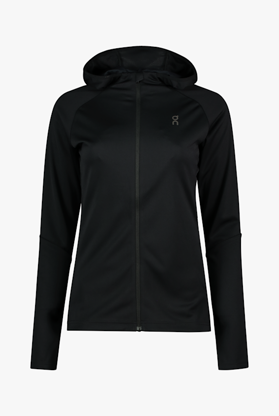 ON Climate Zip Hoodie longsleeve femmes Noir 46487 1