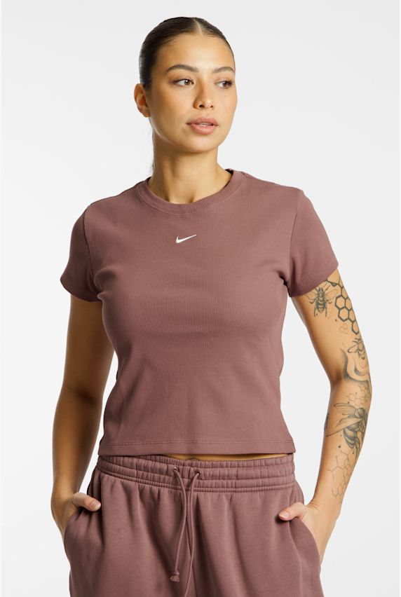 Nike Ripped Damen T-Shirt Braun 46556 1