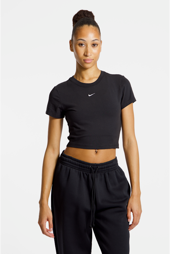 Nike Chill Knit Cropped Damen T-Shirt Schwarz 46546 1