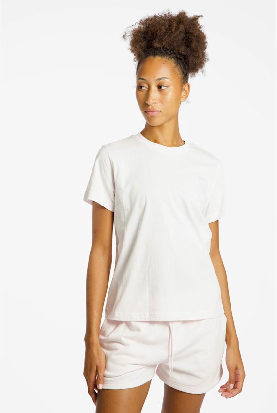New Balance Jersey Small Logo Damen T-Shirt Pink 55858 1