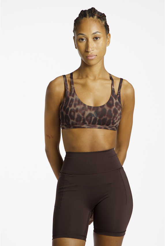 adidas Optime Leopard Damen BH Braun 46841 1