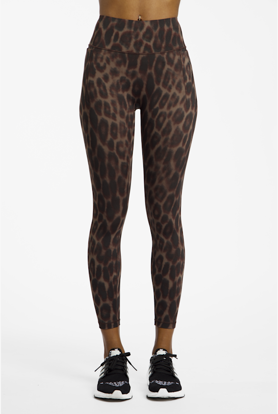 adidas Optime Power Leopard 7/8 tight femmes Marron 46854 1
