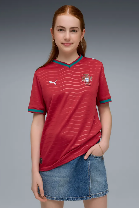 PUMA Portugal Home Replica maillot de football enfnats CDM 2024 Rouge 47041 1