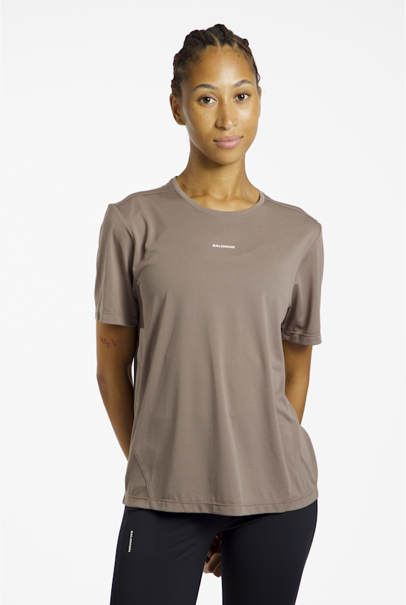 Salomon Shakeout Core t-shirt femmes Marron 47553 1