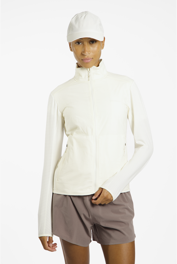 Salomon Essential Lightwarm Hybrid midlayer femmes Blanc 47554 1