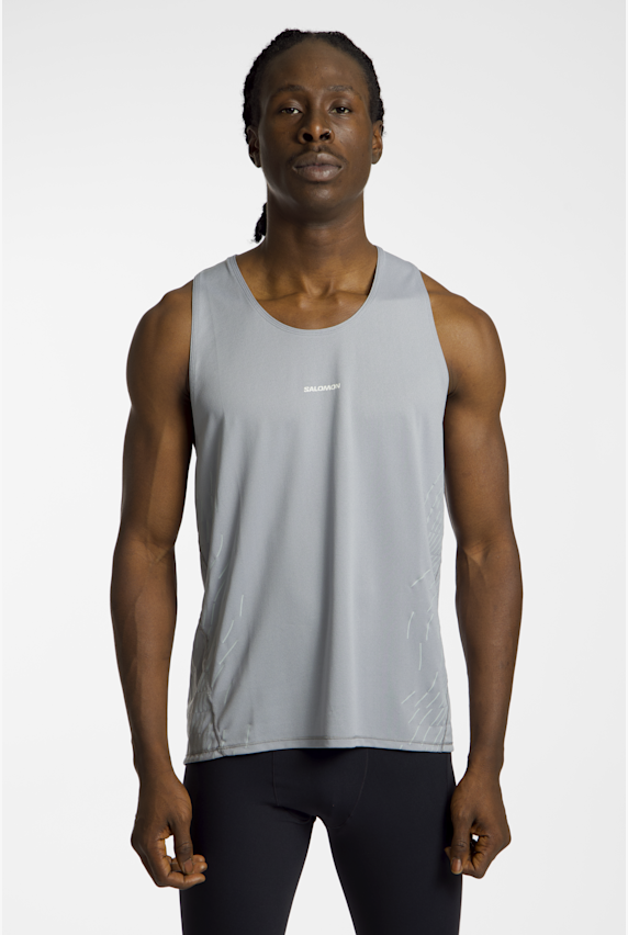 Salomon Sense Aero tanktop hommes Gris 47561 1