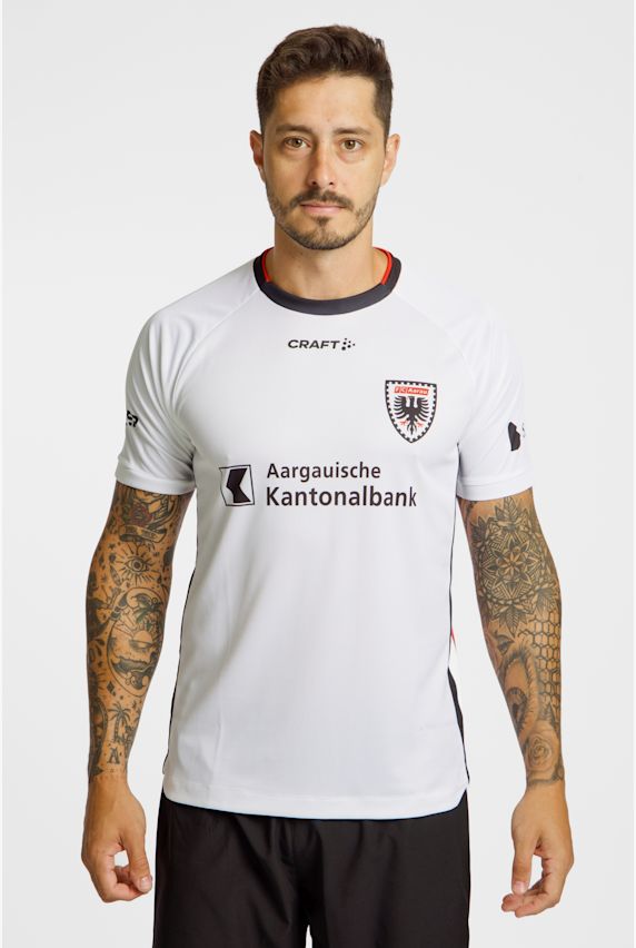 Craft FC Aarau Home Replica maillot de football hommes 25/26 Blanc 47936 1
