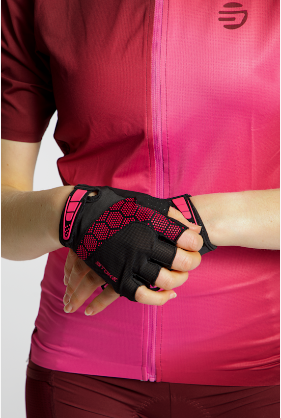 Stoke Half Finger gant de vélo femmes Noir 48075 1
