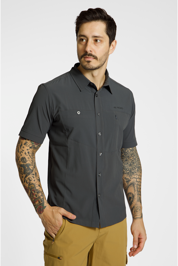 46 NORD chemise de randonnée hommes Gris 48357 1