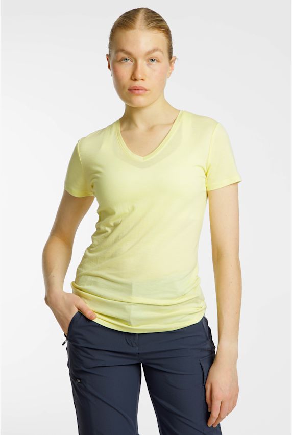 46 NORD Merino Mix t-shirt femmes Jaune 48387 1