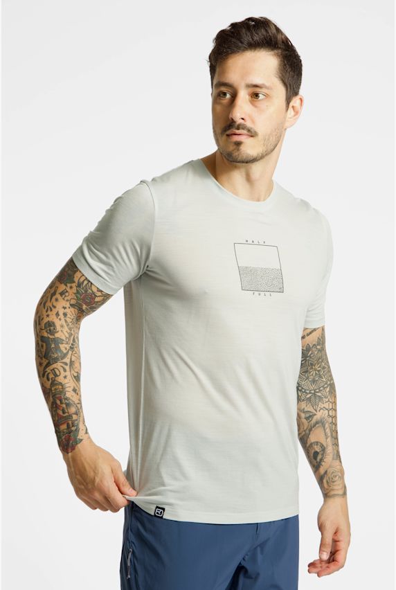 Ortovox 150 Cool Half Full Herren T-Shirt Grau 48418 1