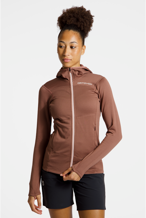 Ortovox Fleece Light Hoody midlayer donna Pink 48417 1