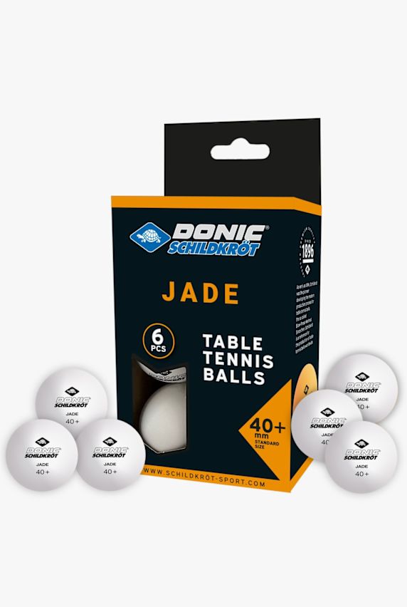 Schildkröt 6-Pack Jade Poly 40+ Tischtennisball Weiss 48438 1
