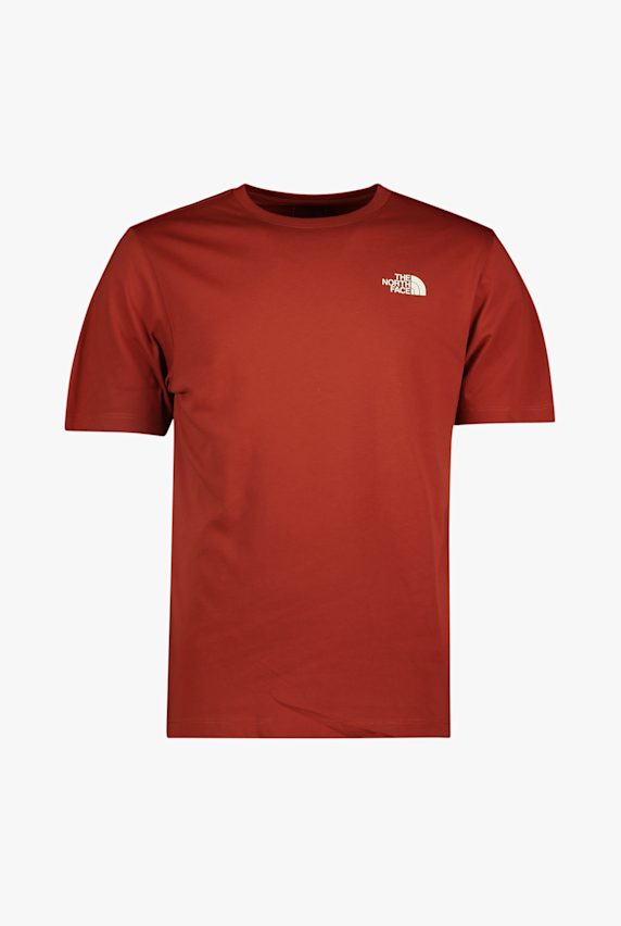 The North Face Vertical t-shirt hommes Marron 48760 1