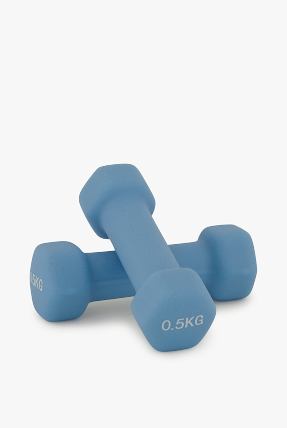POWERZONE Hexagonal Neoprene 2 x 0.5 kg set d'haltères Bleu 49058 1