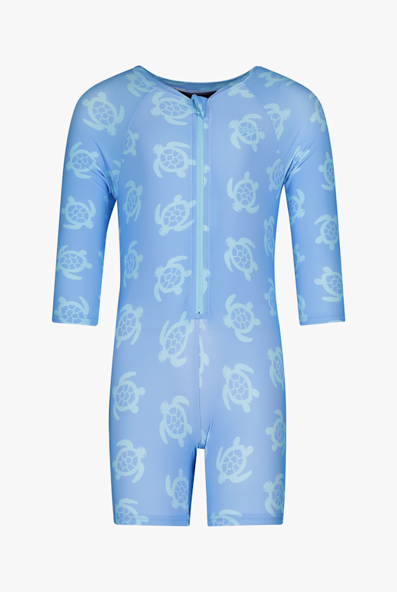 speedo Print Zip Longsleeve costume da bagno bimbo Blu 49104 1