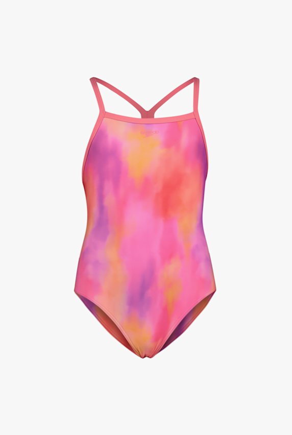 speedo Thinstrap Print maillot de bain filles Rose 49134 1