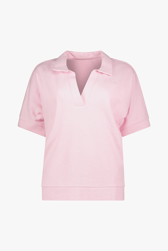 Kappa Irene Jacquard Damen Poloshirt Pink 49188 1